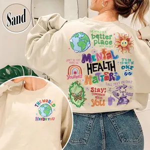 Mental Health Matters Sweatshirt, the World Needs You in It Sweatshirt, 988 Sweatshirt