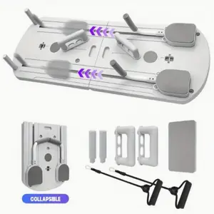 Dual-use fitness board for home/gym, foldable 8-in-1 multifunctional abdominal board, core and abdominal strength training equipment, home Pilates training board