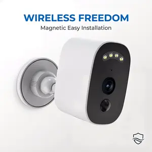 JOOAN 2K Solar Wireless Outdoor Security Camera, No Wiring Magnetic Install, AI Human Detection, Color Night Vision & Two-Way Audio, Waterproof Home Cam