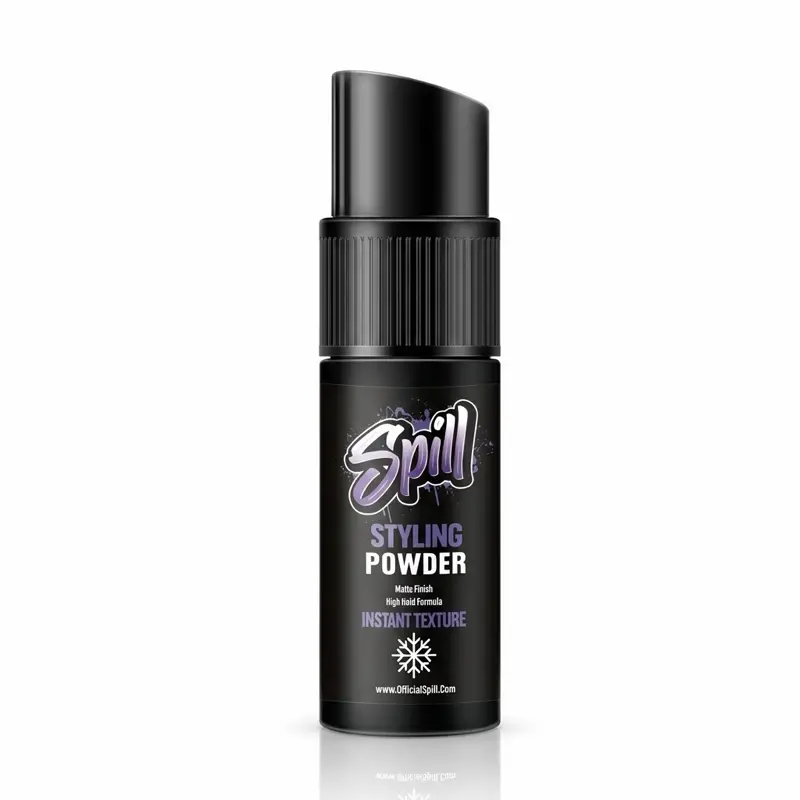 SPILL Snow Styling Powder - Instant Texture Matte Finish Pump Style Powder Formula Easy to Use for Haircare