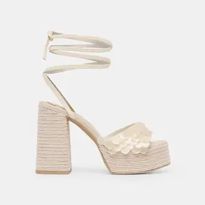 Dolce Vita DORTHY CONFETTI HEELS IVORY LEATHER
