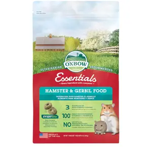 Oxbow Essentials Hamster Food and Gerbil Food - All Natural Hamster and Gerbil Food - 1 lb.