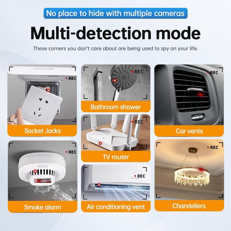 Hidden Camera Detectors, GPS Tracker Detector and RF Signal Scanner, For Office, Travel, Hotel, Car hidden camera GPS detector, Hidden Cam, Find Out Hidden GPS Trackers