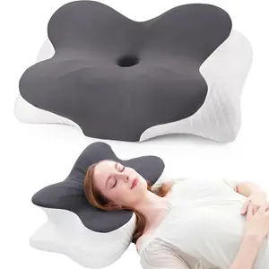 Cervical Pillow, Contour Memory Foam, Adjustable Design, Cooling Case Included, Ideal for Side, Back, Stomach Sleepers, Enhanced Neck & Shoulder Comfort