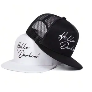 "Hello Darlin'" Western Hat - Stylish Statement Design Comfortable Fit Classic Silhouette Perfect for Concerts Rodeos Everyday Style