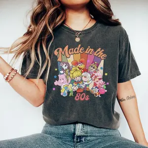 Comfort Colors Made in the 80s T-Shirt, 80s Y2K Tee, 80s Party Rainbow T-shirt, Vintage 1980 Tee, Birthday Gift For Her