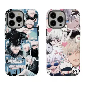 Anime Aesthetic Collage Phone Case - G-Gojo S-Satoru Character Print, Protective & Stylish Cover,for iPhone 17/16/15/14/13/12/11 ProMax Plus for Samsung phones,an excellent gift for friend or fans.