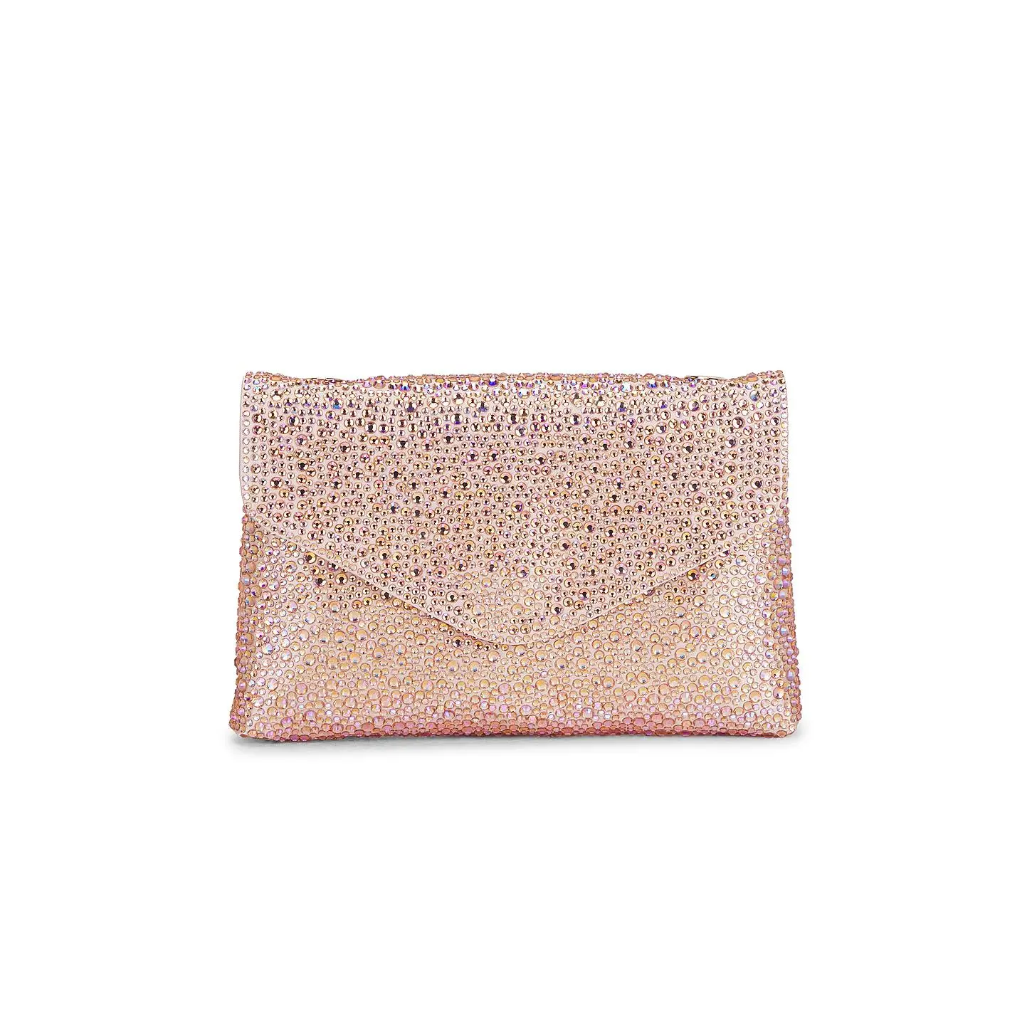 olga berg Hattie Crystal Shoulder Bag in Peach