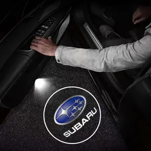 LED Car Door Welcome Light Decoration Light Car Badge logo For Subaru Legacy LEVORG WRX Outback XV Forester Ascent Exiga Tribeca