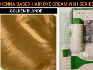 Dye Gray Hair Golden Blonde-Light Blonde-Chocolate Blonde-Honey Blonde and Ultra Blonde with Henna Hair Dye Cream Kit or Change your Hair Color-Permanent Long Lasting Hair Dye Colors-Silicone Free-Organic-Suitable for Women-Men-All Genders