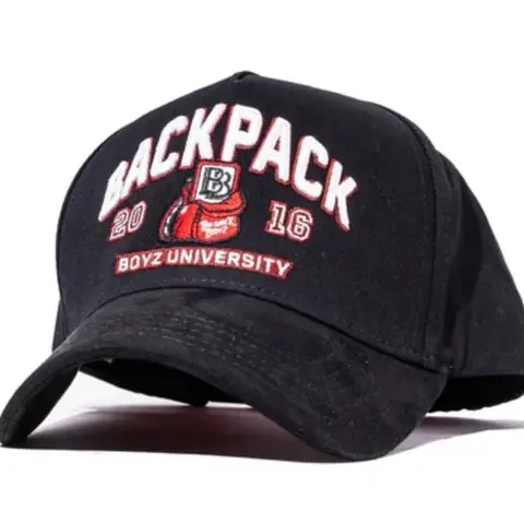 GALLO FINO X BACKPACKBOYZ COLLAB BLACK SNAPBACK HAT GFPACKUNIVERSITY