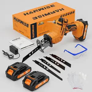 150W Upgraded Brushless Reciprocating Saw, 0-3500RPM Variable Speed Sabre Saw With SDS Self-locking Chuck Quick-Change Blades & LED Light, For Cutting Wood, Metal, Iron, PVC, Ideal For DIY Home, Men's Gift Christmas Gift Electric Reciprocating Saw