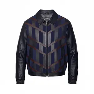Torras Leather & Suede Cross Design Jacket N875091