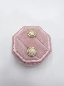 e04 zircon ball earrings small size