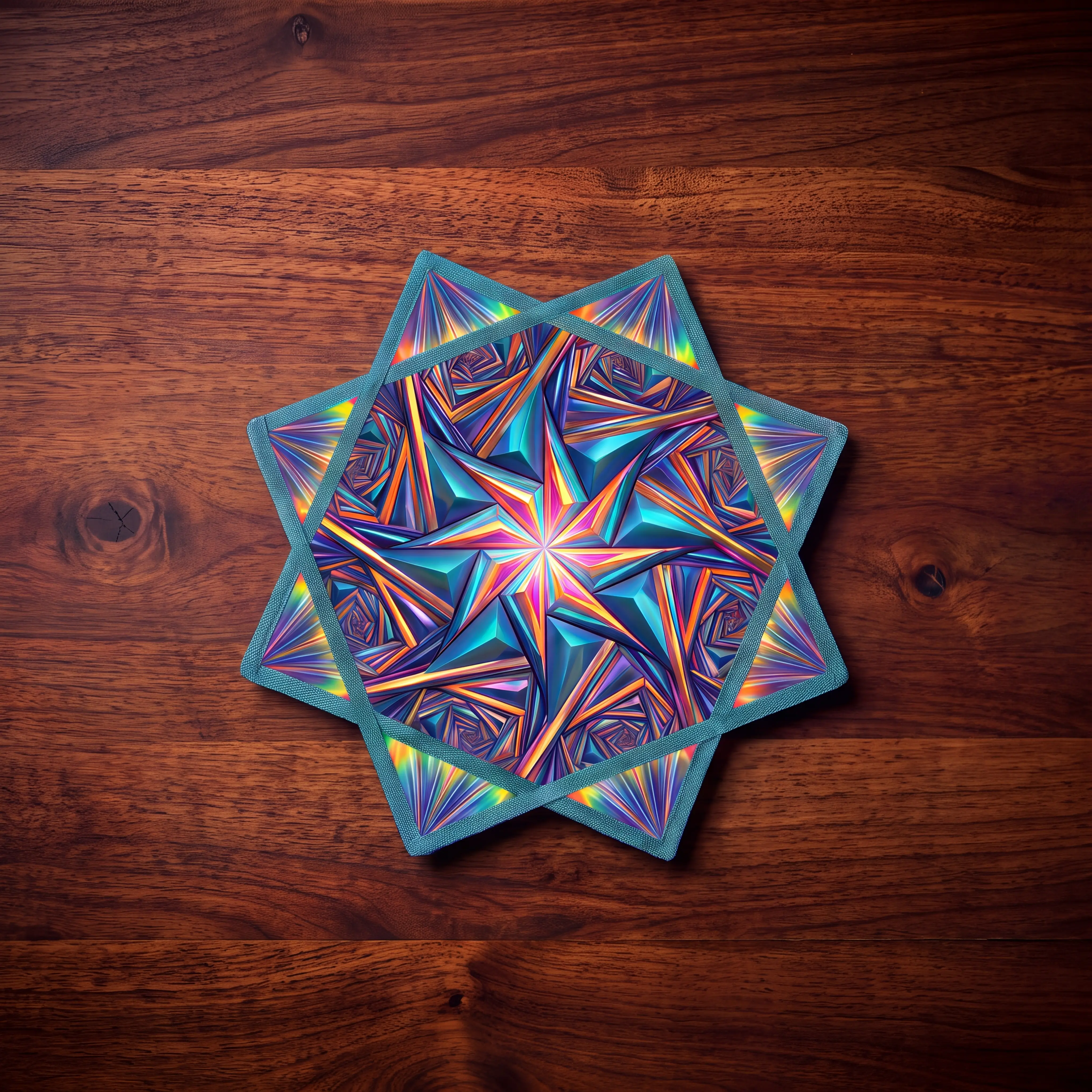 Flow Star Day Flow Edition UV AB Double Sided Print Lightweight Durable Flow Toy for Festivals & Raves