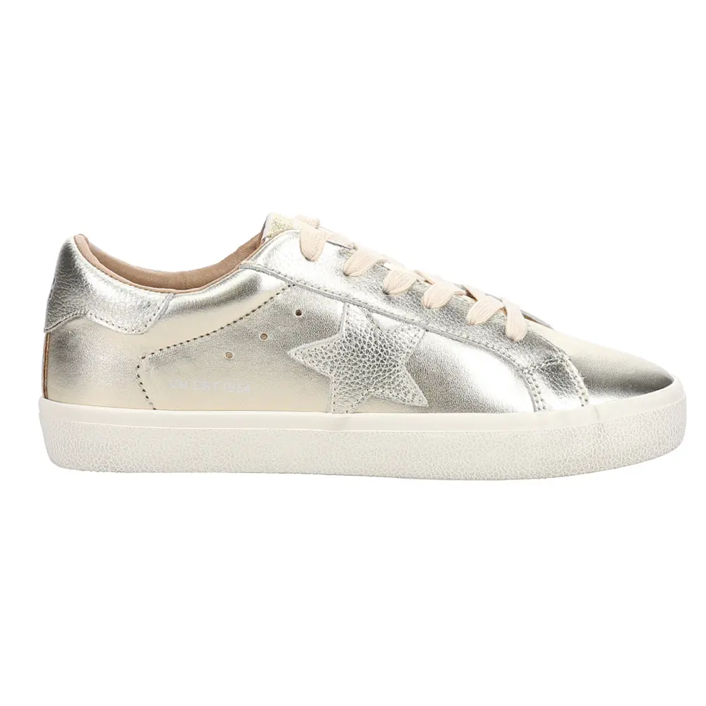Vintage Havana Womens Fae Lace Up Sneakers Shoes Casual - Gold Vintage Havana Womens Fae Lace Up Sneakers Shoes Casual - Gold