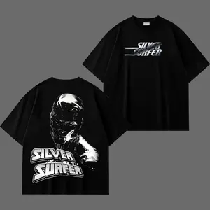 Silver Surfer Vintage Graphic T-Shirt, Retro Cosmic Hero Tee, Fantastic Four Comic Style Streetwear, 90s Superhero Graphic Shirt, Classic Cotton Oversized Tee, Unisex Urban Outfit, Gift for Fans of Silver Surfer, Bold Action Graphic Tee for Men and Women