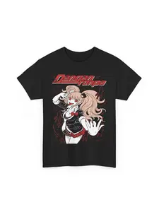 2026Junko Enoshima, Danganronpa, Anime T-shirt, men's and women's summer loose and fashionable short sleeved printed top