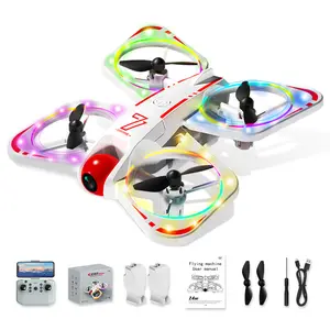ALPHA GROUP Butterfly Drone with 720P Camera & 6 LED Lighting Modes Easy Fly FPV RC Quadcopter for Kids Beginners Fun Flight Fantasy