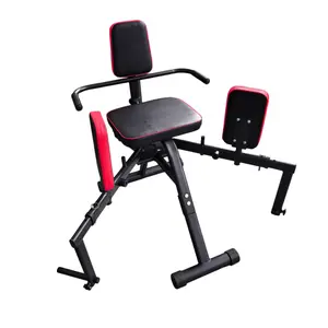 Hip Abductor & Adductor Machine for Home Gym, Glute & Thigh Workout Equipment, Adjustable Resistance Booty Builder, Compact Leg Exercise Equipment for Women & Men