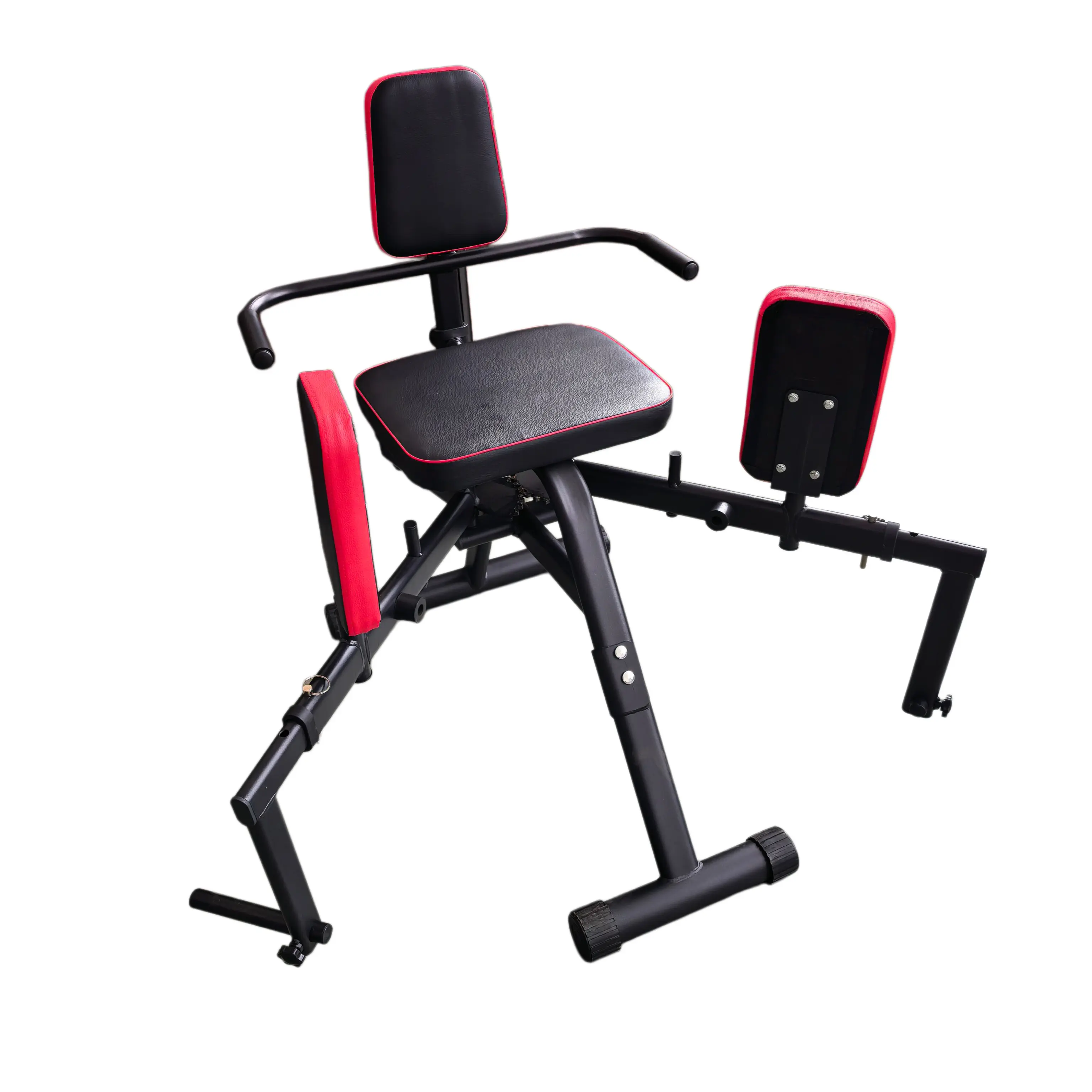 Hip Abductor & Adductor Machine for Home Gym, Glute & Thigh Workout Equipment, Adjustable Resistance Booty Builder, Compact Leg Exercise Equipment for Women & Men