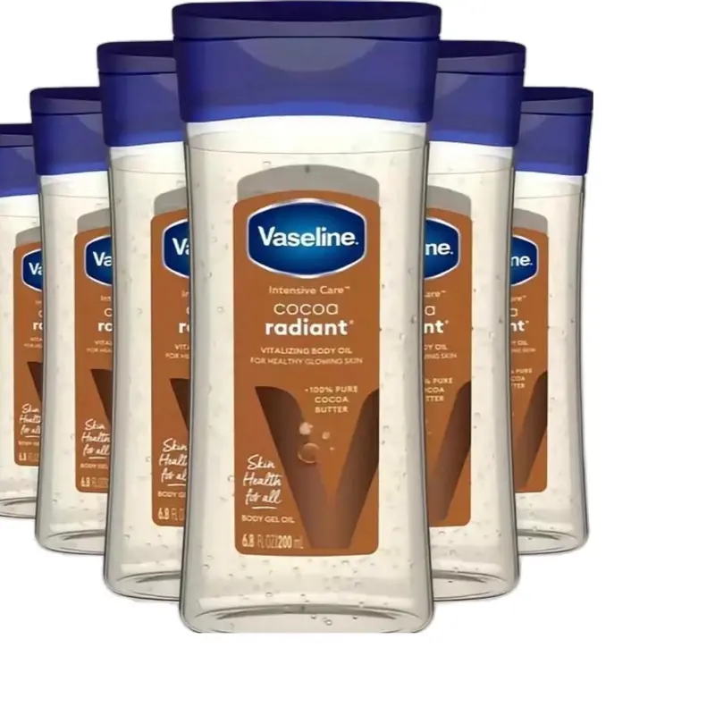 Vaseline Intensive Cocoa Butter Body Oil Moisturizer - 6.8 oz, 6-Pack Premium Nourishing Oils with Aromatherapy Benefits
