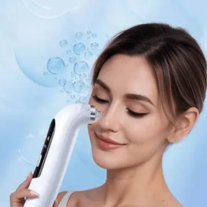 Pore Cleansing Vacuum USB Rechargeable Facial Care Tool with Interchangeable Heads, Face Beauty Instrument for Deep Pore Cleaning