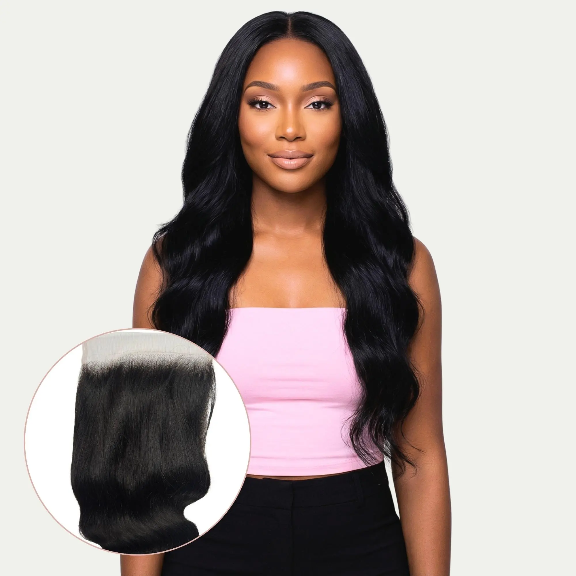 Body Wave 6x6 HD Lace Human Hair Closure - 100% Virgin Hair Soft S-pattern Waves Free Part HD Lace 35g Natural Finish