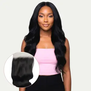 Body Wave 6x6 HD Lace Human Hair Closure - 100% Virgin Hair Soft S-pattern Waves Free Part HD Lace 35g Natural Finish