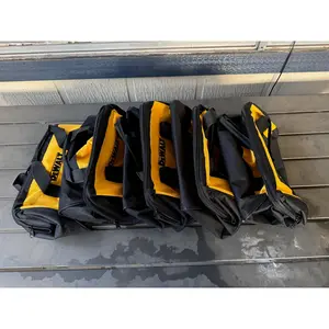5-Pack Dewalt Tool Bag W/ RAILS Case 13" x 10 x 9 Canvas For 20V Drill, Battery, Saw