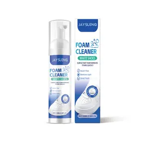 100ml White Shoe Foam Cleaner, Sneaker Cleaner Kit – No Rinse Foaming Shoe Polish for Leather, Canvas & Mesh, Restores Whitening & Removes Dirt