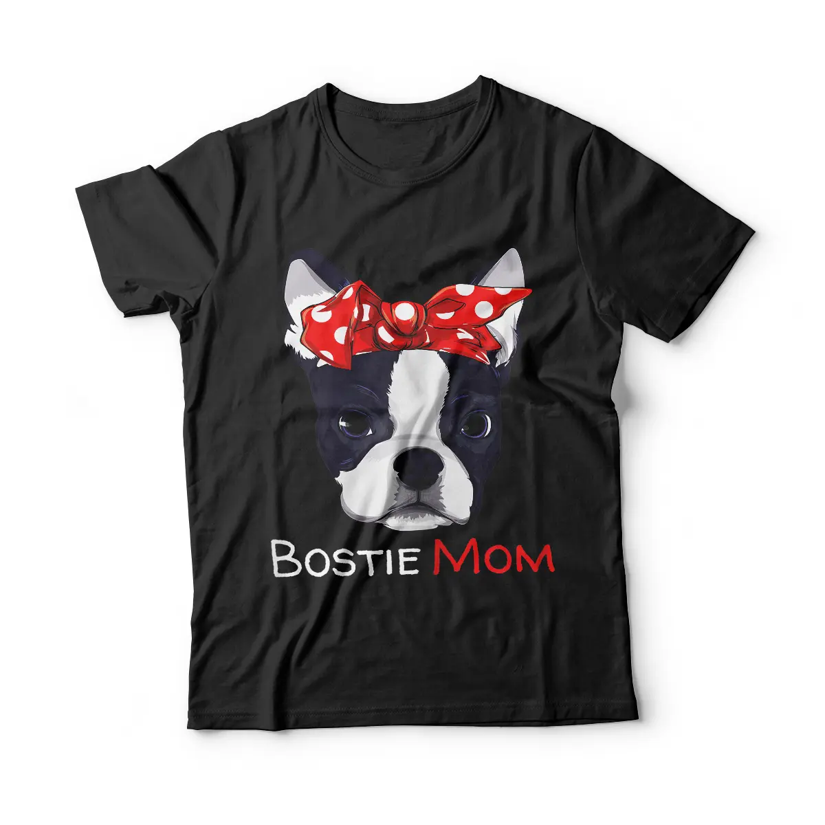 Boston Terrier Mom Bostie Women Girls T-Shirt Breathable Graphic Tee Peak Design Sweatshirt Hoodie
