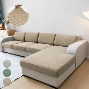 Stretchy Sofa Cushion Cover, Dustproof Sofa Cover, Fits Single/dual/triple/four-Seat Sofas, Pet-Friendly All Seasons, Easy Care Furniture Protector