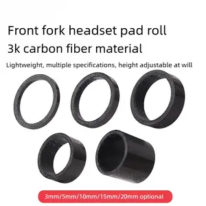 3K carbon fiber front fork bowl assembly 31.8mm mountain road bicycle gasket 5 10mm applicable to OD2 front fork