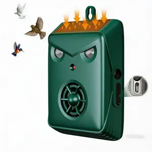 2026 Upgraded Solar Animal Repellent, Cat Repellent Outdoor, Squirrel Repellent, Deer Repellent, Ultrasonic pest Repeller, Waterproof IP 54, Motion Detection, Dog, Raccoon, Skunk, Rabbit, Rodent