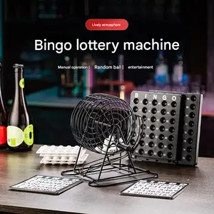 Party Host Lottery Drawing Machine, Wedding Banquet Game Machine, American Style Lucky Metal Raffle Machine, Large Colorful Ball Selector, Party Board Game, Party Table Game