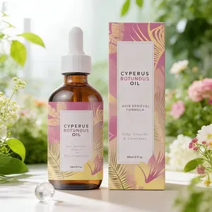 Natural Cyperus Rotundus Essential Oil 60ML, Moisturizing, Hydrating & Soothing Cyber Oil, Reduce Body Hair Growth, Suitable for All Skin Types