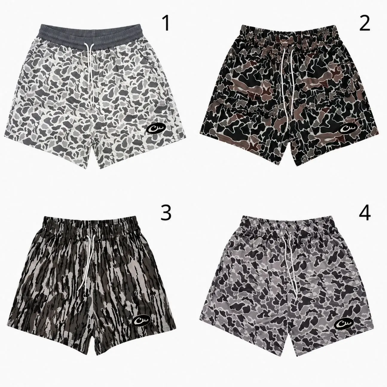 Drake Deer Camo Shorts Pant, Woodland Camo Shorts, Whitetail Hunting Shorts Timber Pattern Shorts, Buck Hunter Shorts, Archery Hunting Apparel, Bow Hunting Outfit, Men's Outdoor Shorts