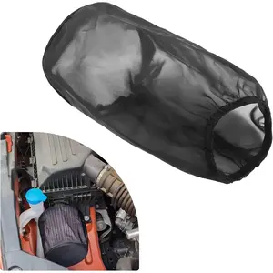Cold Air Intake Filter Cover,Thickened Dustproof Air Filter Cover Provides Comprehensive Protection,Universal Car Accessries Air Filter Sock Fit for High Flow Cone Air Filter (Large)