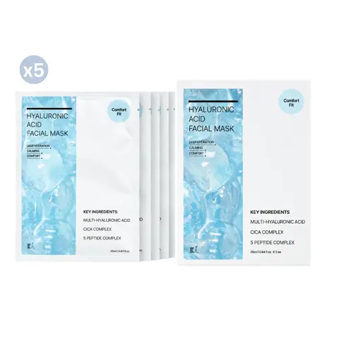 KI Cosmetics Collagen & Hyaluronic Acid Hydrating Facial Mask - 125ml Firming & Soothing Formula for Daily Use