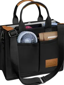 Large Capacity Laptop Tote Bag with Multiple Pockets