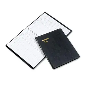 212 MAIN Recycled Visitor Log Book - Well-Designed Undated Book, Wire-Bound Office Desk Supplies, 8.5x11 in, Black for Arrival Time Tracking, Reception Area (Computers & Office Equipment, Calendars Planners & Personal Organisers)