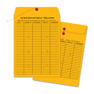 Business Source  Envelopes- Interdepartmental- Two-sided- 10in.x13in.- 100-CT- Kraft
