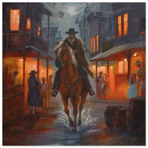 "The-Stranger" - Museum-Quality Matte Paper Poster 25x25 cm / 10x10″