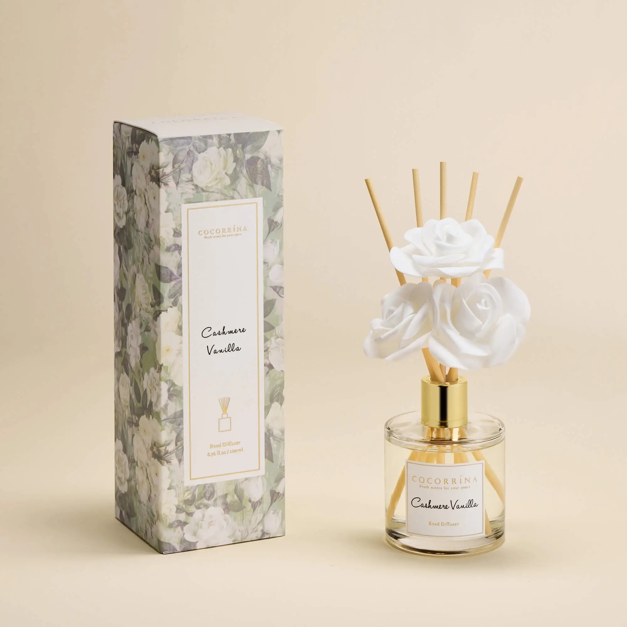 COCORRÍNA Cashmere Vanilla Reed Diffuser Set COCORRÍNA Cashmere Vanilla Reed Diffuser Set