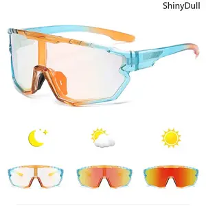 Unisex Resin Photochromic Chameleon Sunglasses - Change Color, UV400, Anti-Glare, Windproof Sports Outdoor Sunglasses for Sports Eyewear