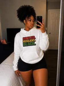 Rooted Resilient Black Hoodie