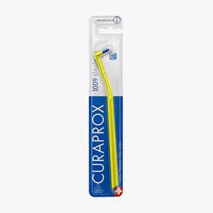 CURAPROX CS 1009 Single Toothbrush Ultra Soft & Gentle for Interdental & Periodontal Therapy with Compact Curen Filaments