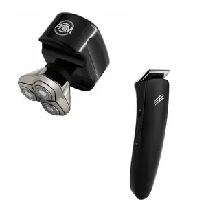Palm Head Shaver & Baby Beast Trimmer Combo | Complete Head and Beard Grooming for Men