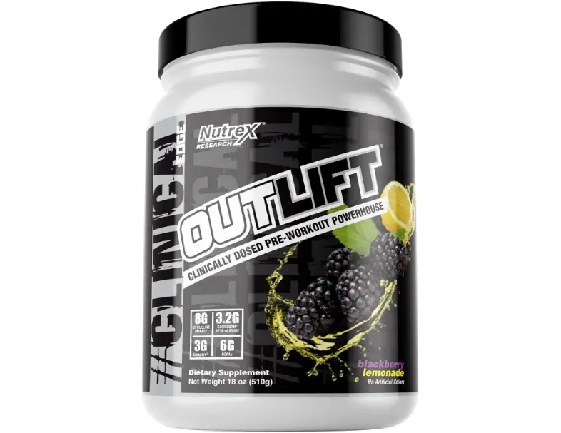 Nutrex Research Outlift Pre Workout Powder Ideal For Gym, 18oz, 20 Serving Healthcare Supplement Fitness Optimum